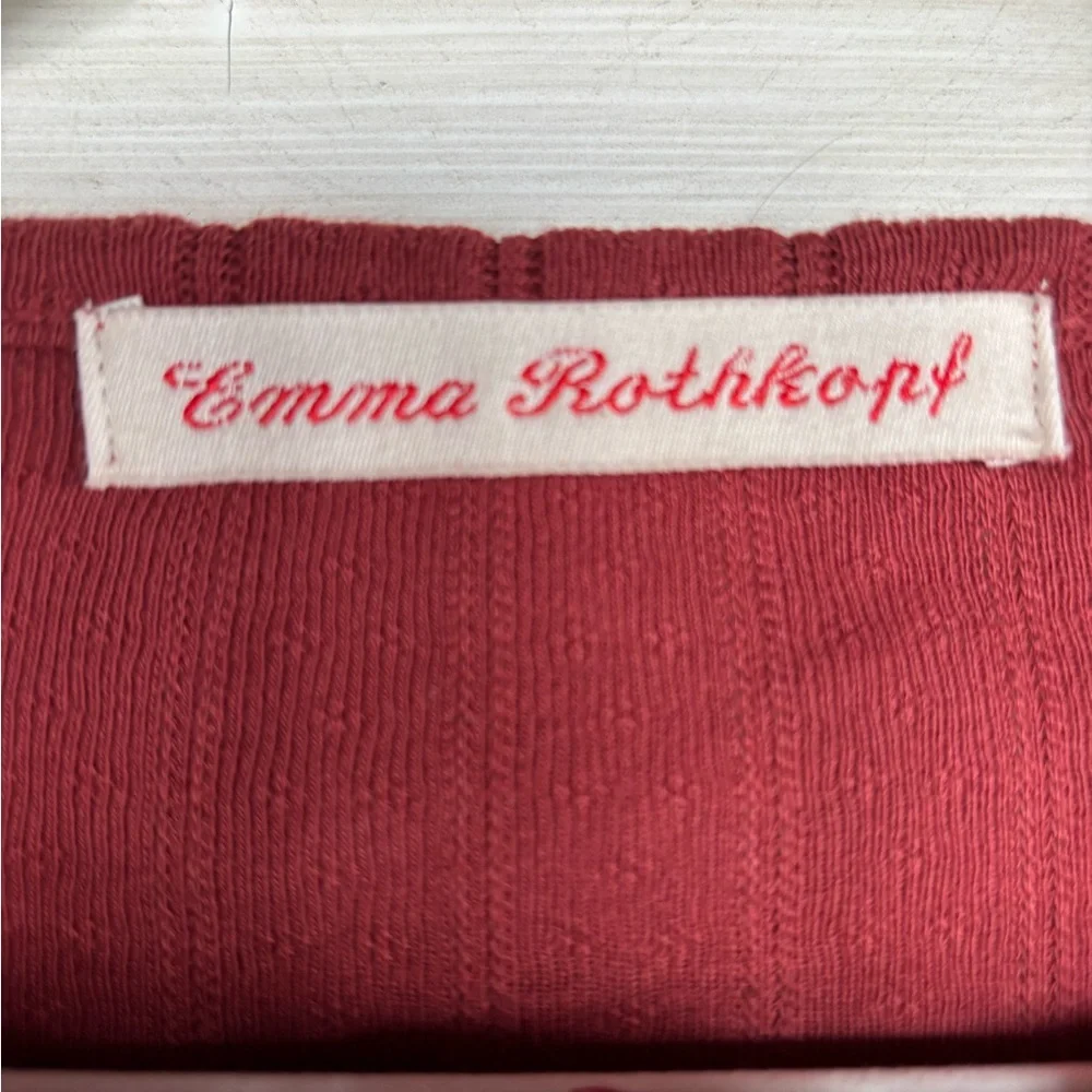 Emma Rothkopf Pointelle Henley - Picture 3 of 4